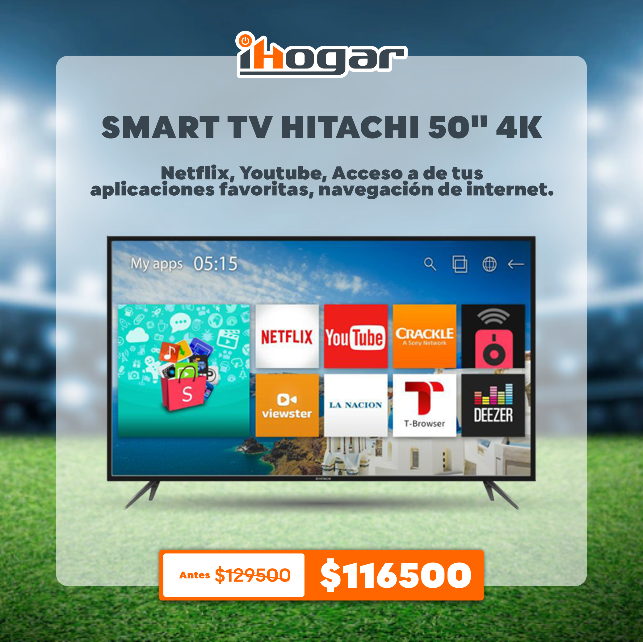 SMART TV 50 HITACHI